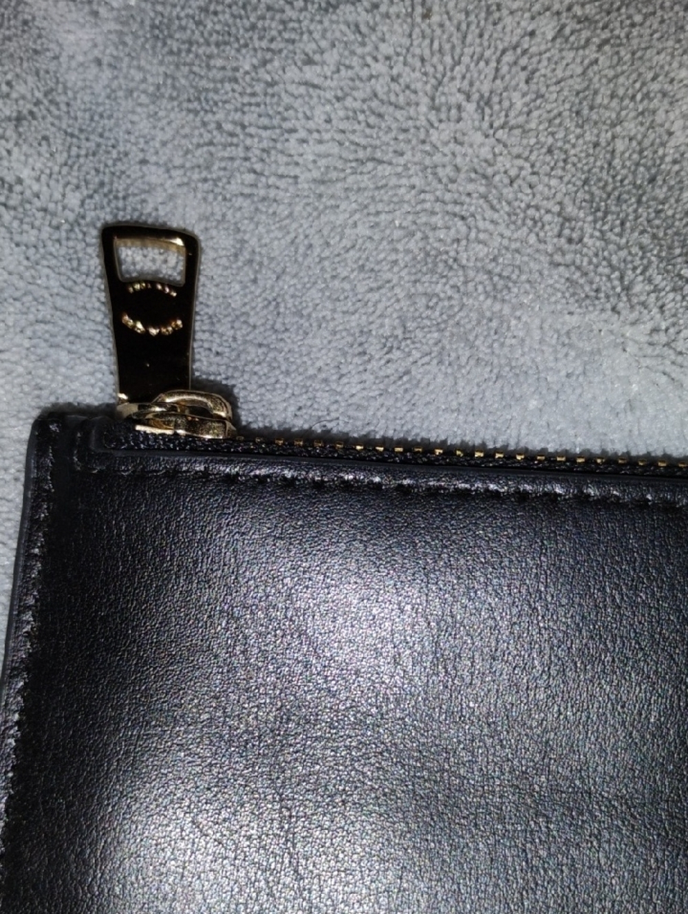 Coach Black Leather Travel Toiletry Pouch - Picture 3 of 4